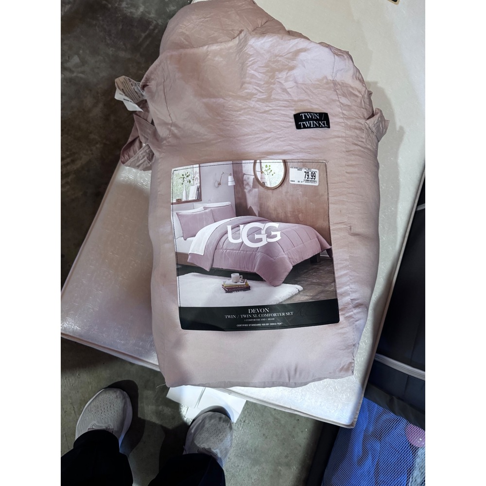 UGG Devon Quartz Comforter Set Twin Twin XL 2 Piece Bedding New
